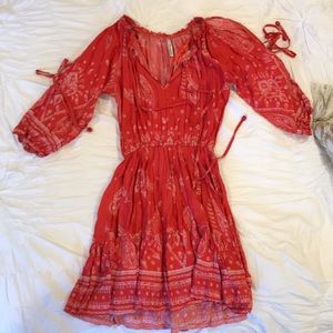 Flirty red day dress